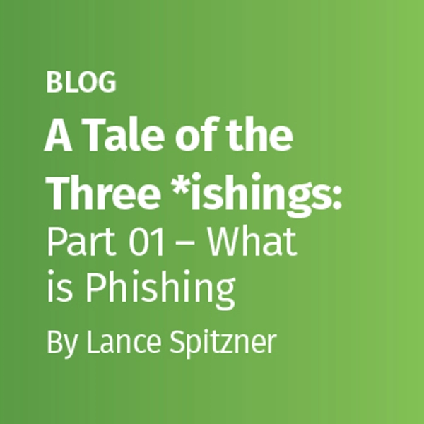 A Tale of the Three *ishings: Part 1 – What is Phishing?