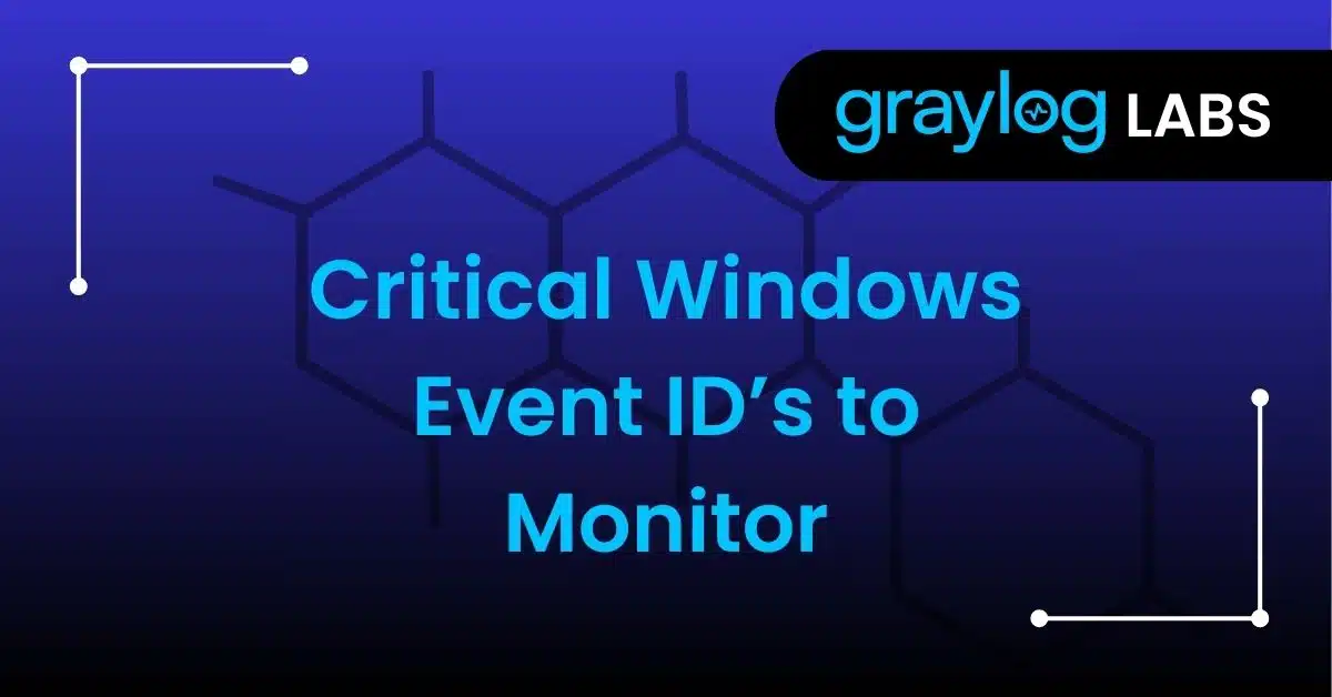 Critical Windows Event ID’s to Monitor